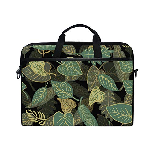 LUNLUMO Autumn Green Leaves 15 Zoll Laptop und Tablet Tasche Durable Tablet Sleeve for Business/College/Women/Men
