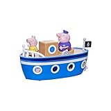 Peppa Pig Grandpa Pig’s Cabin Boat Preschool Toy: 1 Figure, Removable Deck, Rolling Wheels, for Ages 3 and Up