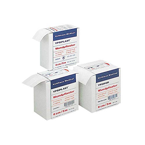 Holthaus Medical YPSIPOR® Wundpflaster Pflaster Pflasterrolle Vliesstoffpflaster sensitiv, 8cmx5m, 1Rolle