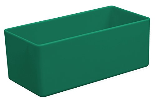 Schubladen-Einsatzkasten grün, 99x49x40 mm (LxBxH), 1 Packung = 25 Stück