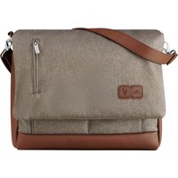 ABC Design Wickeltasche Urban Fashion Edition - Crossbody Bag mit Baby Zubehör – Messenger Bag - großes Hauptfach - breiten Schultergurt - Polyester - Farbe: nature