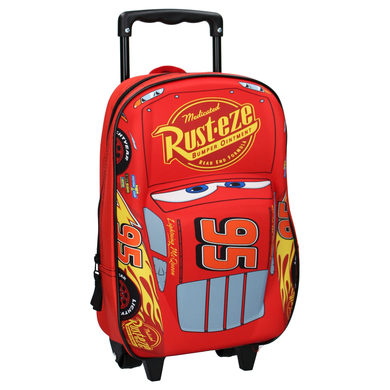 Cars 3 Lightning McQueen 3D Piston Cup Champion Trolley Backpack