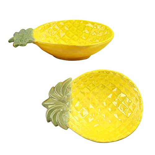 AM-Design Keramik-Schale Ananas, gelb-grün, L ca. 22,5 cm | AM-33546 | 4056422335462