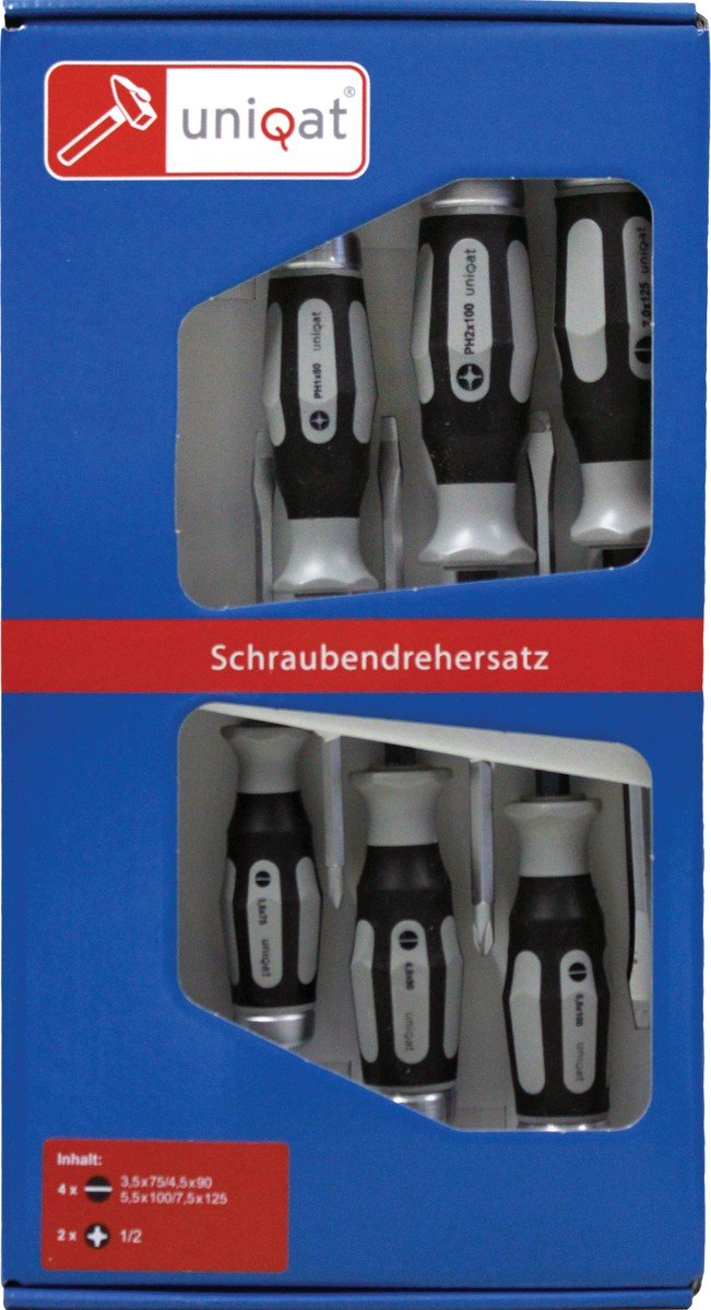 MM Spezial Schraubendrehersatz, 6 Stück, schwarz, MMS776999