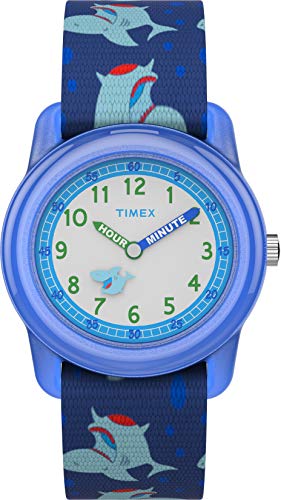 Timex Unisex Kinder Analog Quarz Uhr mit Stoff Armband TW7C13500