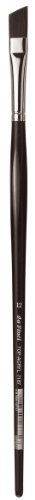da Vinci Oil & Acrylic Serie 7187 Top Acrylpinsel schräg rotbraun Synthetik mit langem ergonomischem Griff, Größe 12