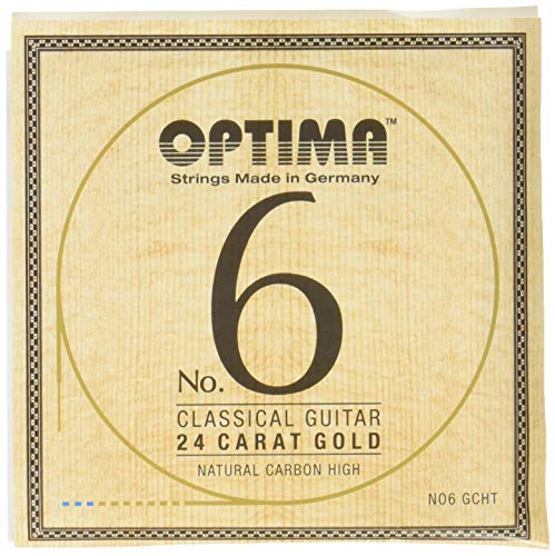 Optima No.6 Classical 24K GOLD Strings, Carbon Set - High Tension