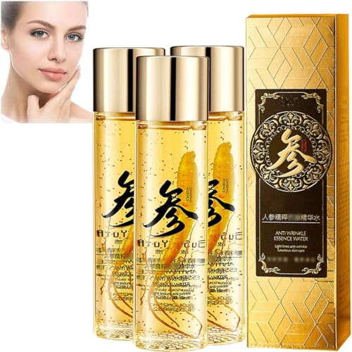 Ginseng Extract Liquid, Ginseng Extract Anti-Wrinkle Original Serum Oil, Fighting Collagen Loss, Improves Sagging,Ginseng Anti-Ageing Essence, Ginseng Essential Oil Reduce Fine Lines (3PC)