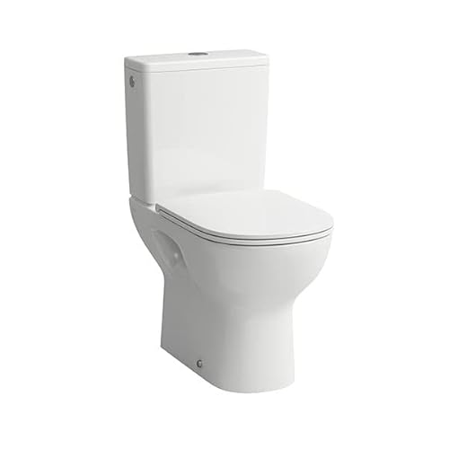 Laufen Lua Stand-WC, Abgang senkrecht, spülrandlos, 650x360x420mm, H824087, Farbe: Weiß