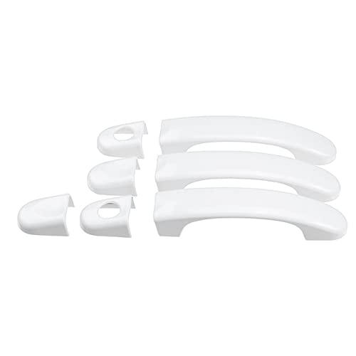 Auto Türgriff Schale Auto Außentürgriff Abdeckung Trim Für VW Für T5 Transporter 2003-2015 Für T6 2015-up Für Caddy Türgriff Aufkleber (Color : 7pcs White)