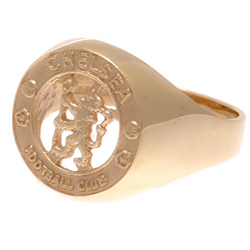 Chelsea F.C. 9 ct Gold Crest Ring Large Official Merchandise