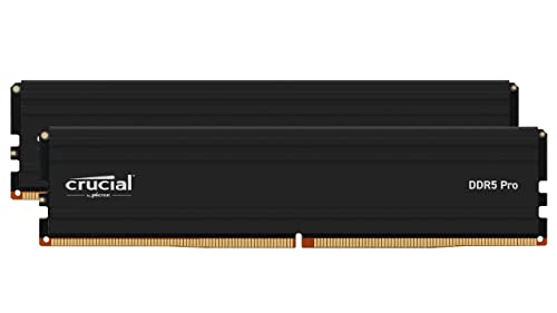 Crucial Pro RAM 64GB Kit (2x32GB) DDR5 5600MHz (oder 5200MHz oder 4800MHz) Desktop-Speicher CP2K32G56C46U5