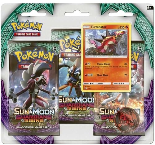Pokemon Sun and Moon Guardians Rising Karten, 3er-Pack, Booster, 161–80216