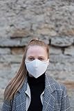 Hilding Sweden Gesichtsmaske Mund-Nasen-Maske Model9 Waschbar Weiß Schnurbindung 10er Set