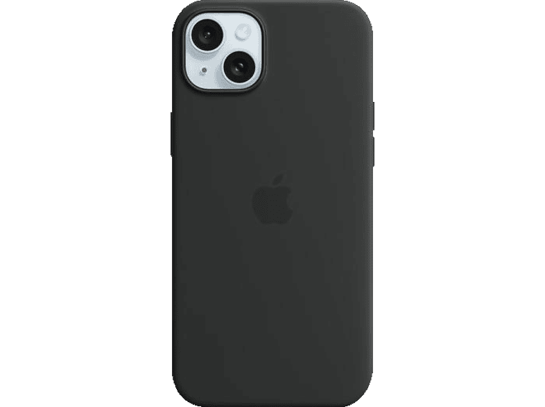 APPLE Silikon Case mit MagSafe, Backcover, Apple, iPhone 15 Plus, Black