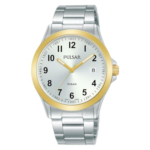 Pulsar Homme Uhr Analogique Quartz mit Acier Armband PS9656X1