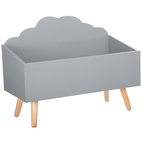 Spielzeugkiste - Wolkenform - Farbe GRAU