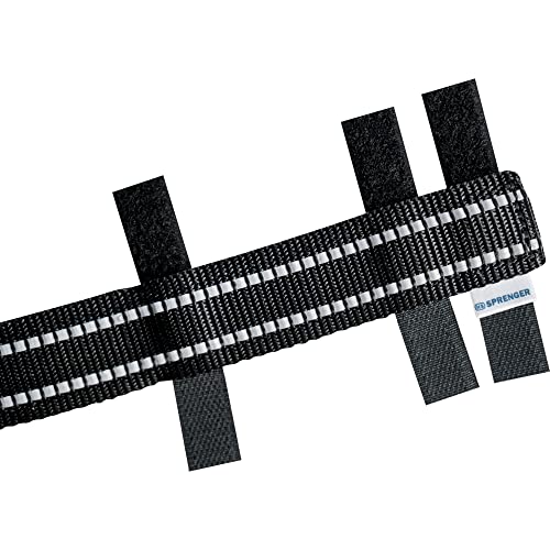 Herm Sprenger Schwarze reflektierende Nylonhülle für Ultra-Plus Hundehalsband für kleine, mittelgroße und große Hunde, langlebiger Schutz für Hundetraining, Zinkenhalsband (46,5 cm))