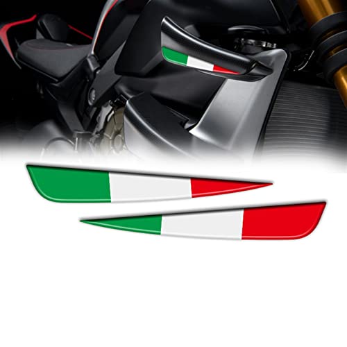 Für Ducati Streetfighter V4 V4S V4SP Italienische Tricolor-Flaggen Für Flügel 3D Winglet Flank Sticker Decal