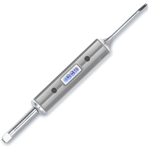 Graveda/Digital Thermometer/Dabbing Tool Zubehör/für Banger/Nail mit Temperaturanzeige und Farbindikator Silber