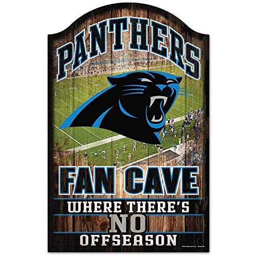 Wincraft NFL Carolina Panthers Fan Cave Sign Holzschild