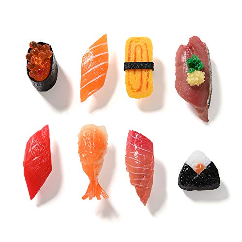 Kühlschrank-Aufkleber, japanischer Stil, Sushi-Aufkleber, Whiteboard, Haushalt, magnetisch, 8 Stück