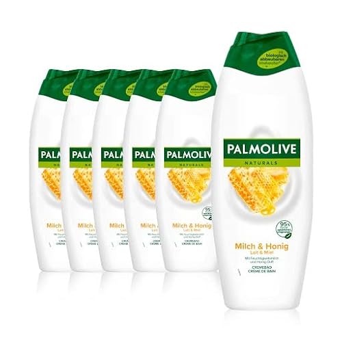 Palmolive Cremebad Naturals Honig & Milch 6x650ml - Schaumbad für ein sanftes Hautgefühl