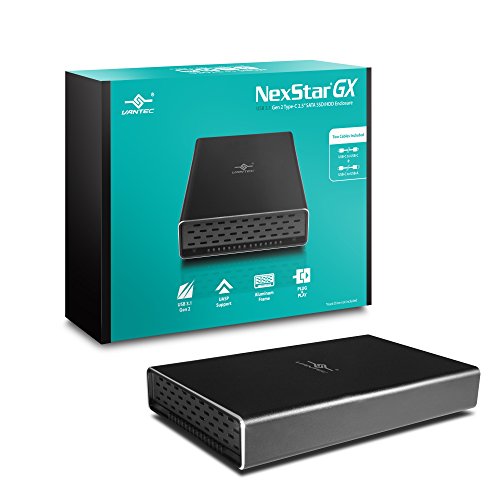Vantec NexStar CX NST-200S2-BK externes Festplattengehäuse 6,4 cm (2,5 Zoll), SATA auf USB 2.0, schwarz schwarz Schwarz 2.5"