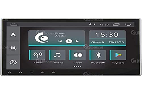 Universal Autoradio 1DIN Android GPS Bluetooth WiFi Dab USB Full HD Touchscreen Display 10.1" Easyconnect
