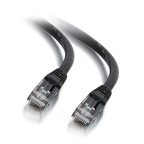 C2G Legrand Cat6 Ethernet-Kabel, Snagless, ungeschirmtes Cat6-Patchkabel, schwarzes Netzwerk-Patchkabel, 15 m, UTP-Ethernet-Kabel, 1 Stück, 27156