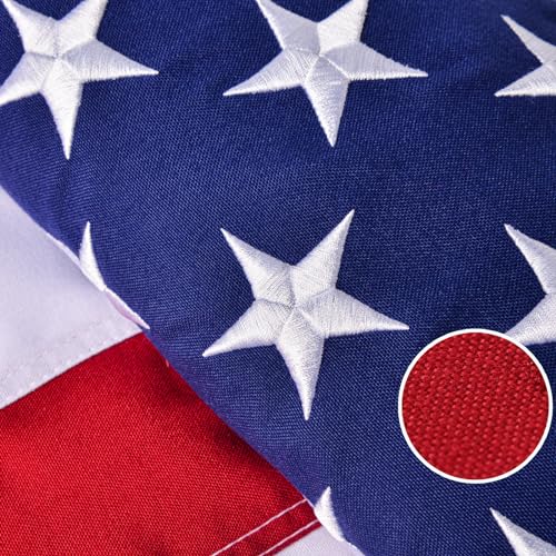 Amerikanische Flagge, reißfeste Serie für den Außenbereich, hergestellt in den USA, langlebig, super robustes, lichtbeständiges, gesponnenes Polyester, hohe Windfestigkeit, US-Outdoor-Flaggen,