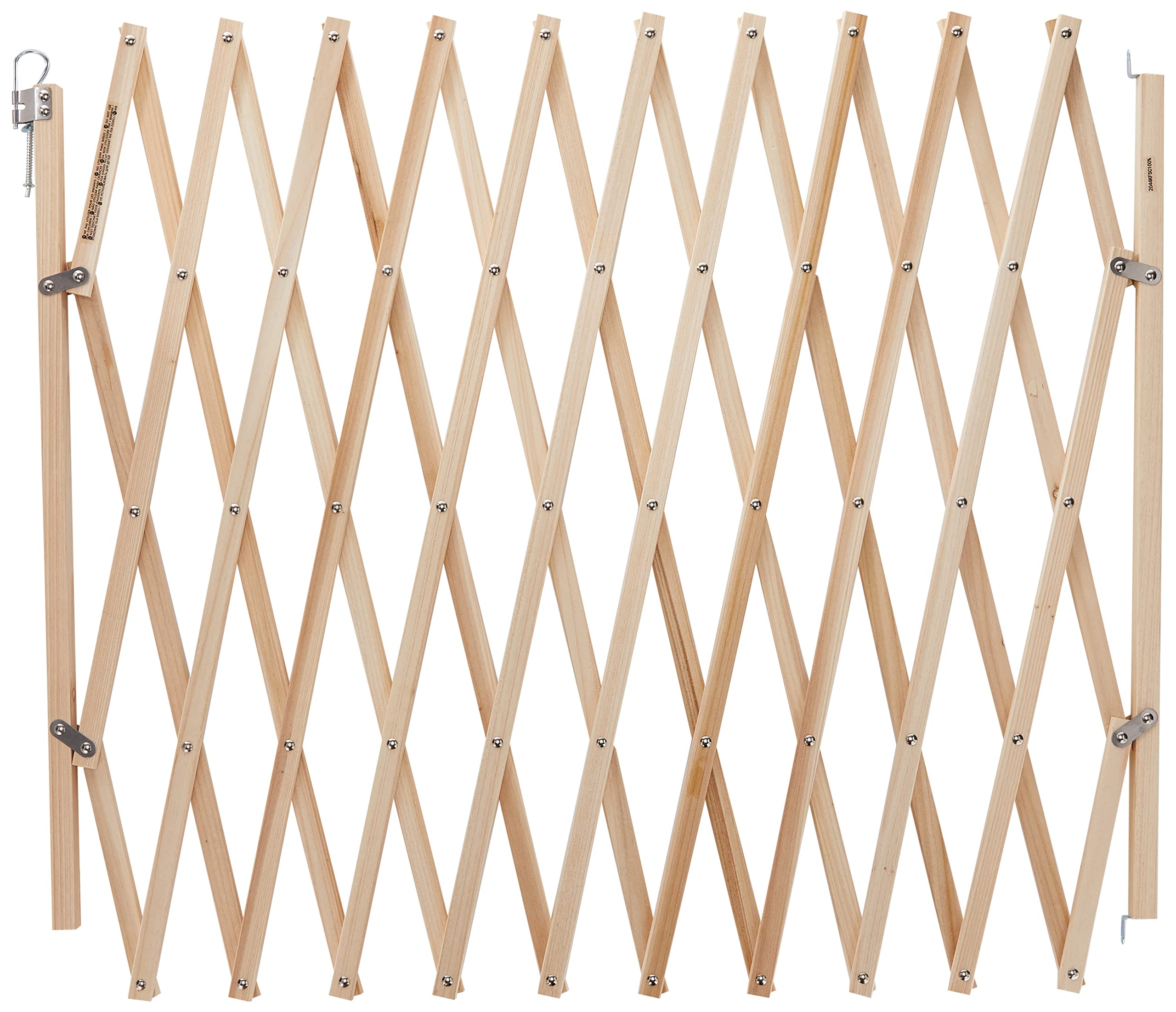 Savic 13169 Schutzgitter Akkordeon Holz, braun, 230x60x2cm