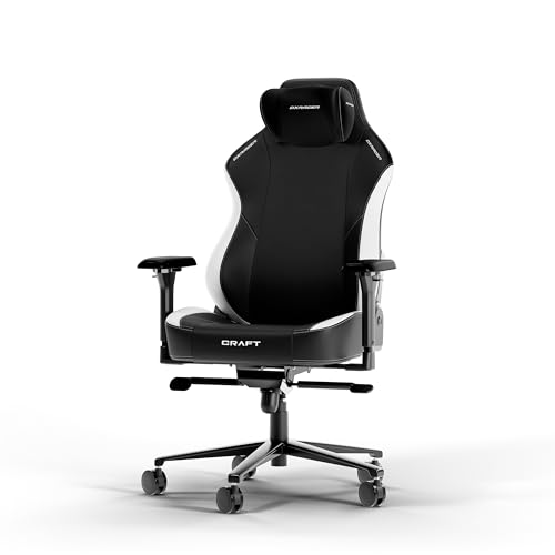 DXRacer CRAFT XL Schwarz & Weiß EPU Leder das Orginal Gaming Stuhl