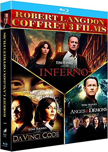 Coffret robert langdon 3 films : da vinci code ; anges et démons ; inferno [Blu-ray] [FR Import]