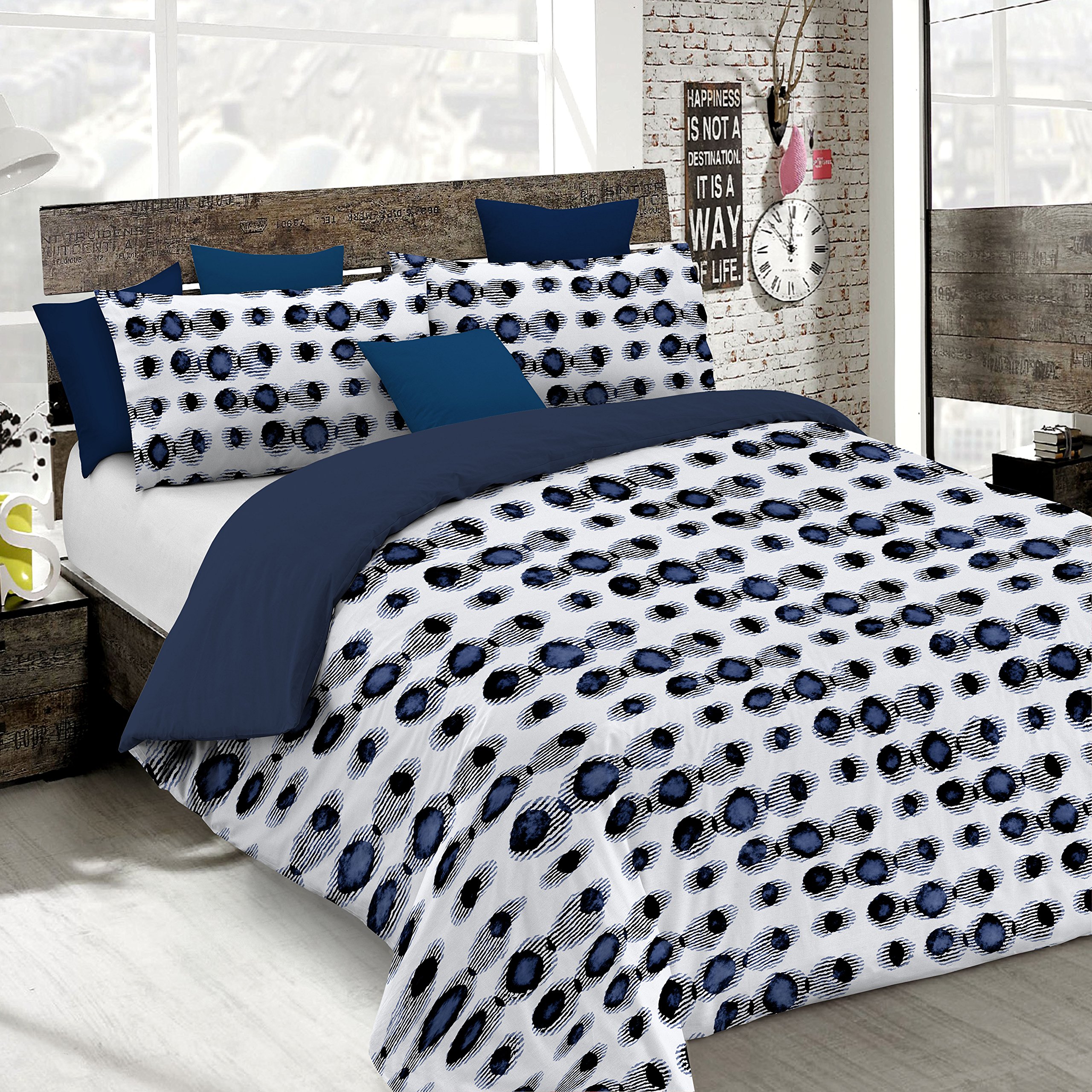 Italian Bed Linen Fantasy Bettbezug, Mikrofaser, Optisch, Doppelte