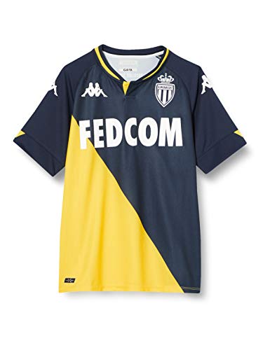 Kappa Trikot Kombat Away Monaco, Herren, Marineblau, Gelb, FR: S (Größe Hersteller: S)