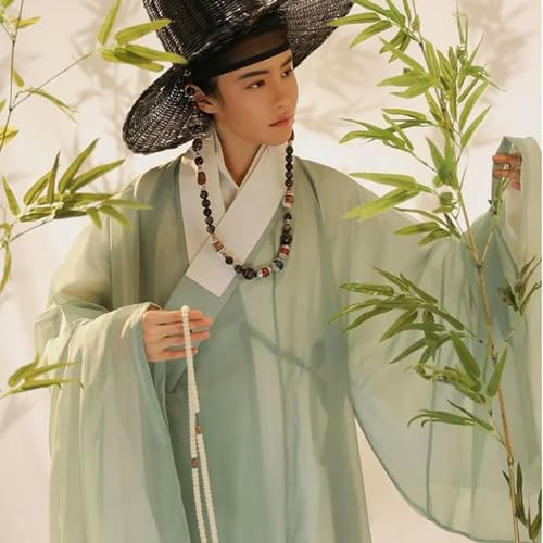 AJOHBM Original Hanfu Antikes Chinesisches Kostüm Herren Kleidung Traditionelle Hanfu Ming Dynastie Kostüme Hanbok