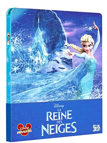 Die Eiskönigin 3D Steelbook - Frozen 3D Steelbook - La Reine Des Neiges 3D Steelbook - Blu-Ray 3D + Blu-Ray OOP in Englisch und Französisch