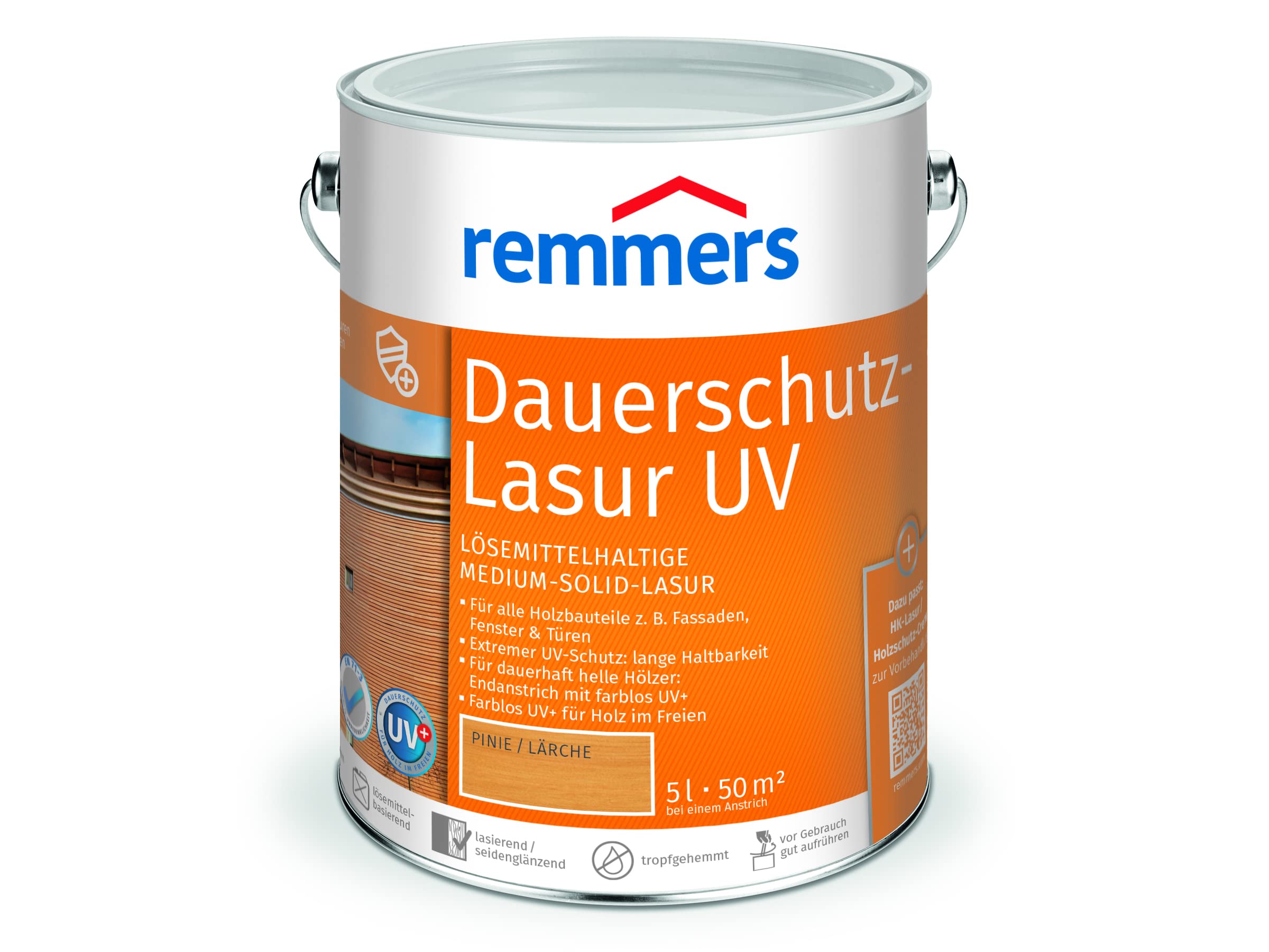 Remmers Langzeit-Lasur UV, 5L, Pinie/Lärche