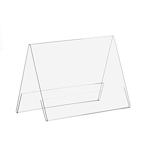 5 Stück DIN A5 A-Aufsteller/Tischaufsteller / Werbeaufsteller aus Acrylglas, transparent