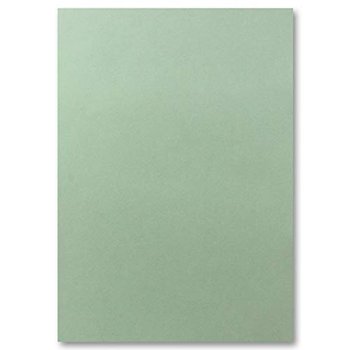 200 Blatt DIN A5 Papier - Eukalyptus - 120gr - 14,8 x 21cm - Bastelbogen Tonpapier Bastelpapier Briefbogen - FarbenFroh by GUSTAV NEUSER