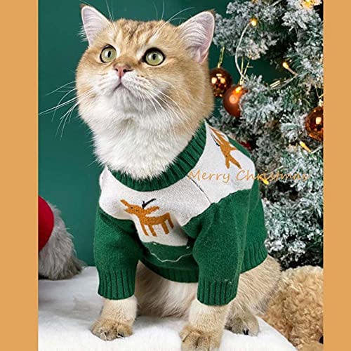 ZNZT Hundekleidung Weihnachten Katze Hund Pullover Welpen Kleidung Haustier Mantel Pommerschen Schnauzer Mops Bulldog Outfit Halloween