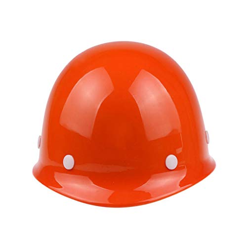Schutz Helm, Schwer Hut Bauarbeiter-Helm Baustelle Hoher Schlagschutzhelm Schutzhelme (Farbe : Orange)