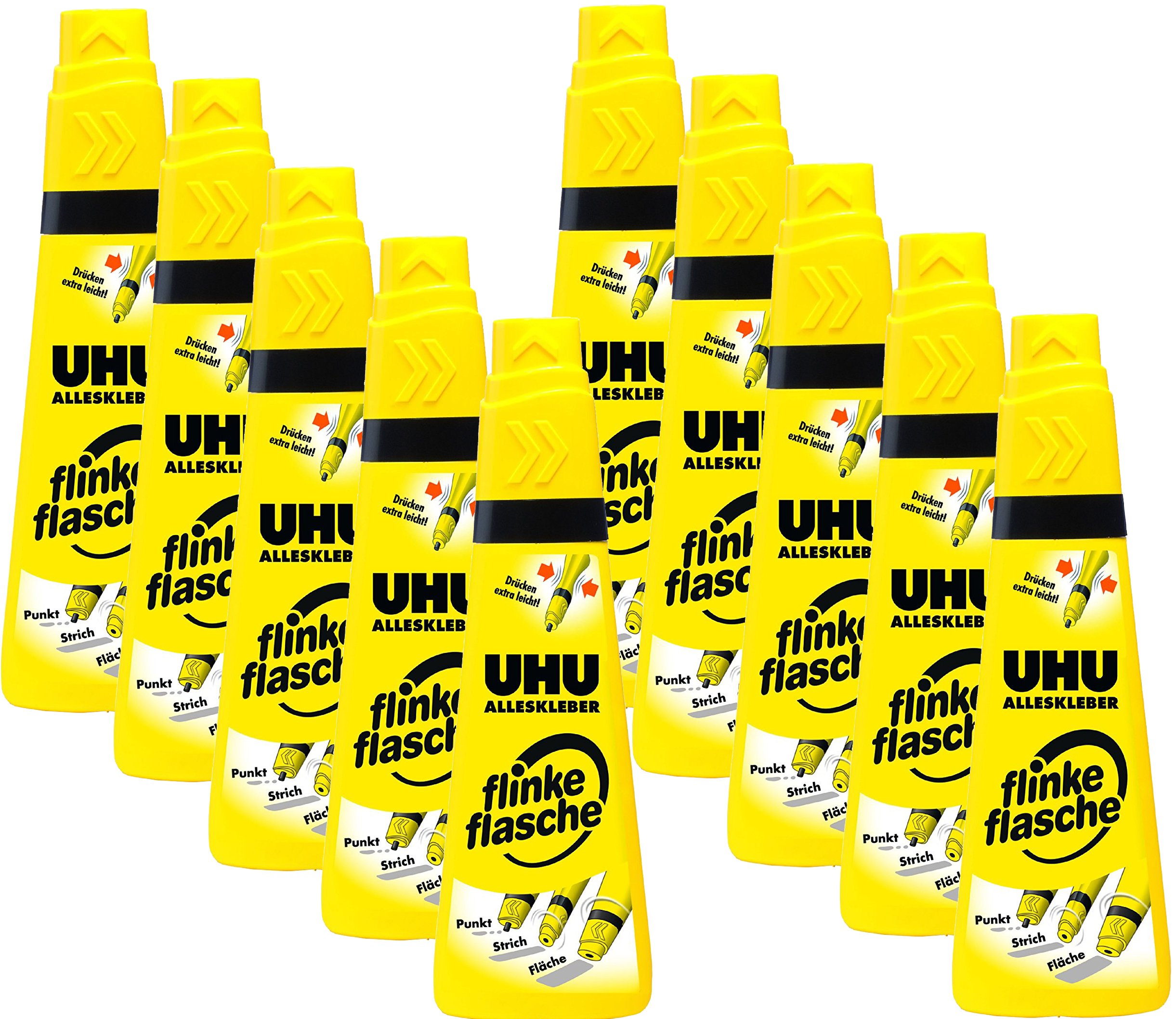 UHU 46315 - Alleskleber flinke Flasche 90 g (10, 90g Flasche)