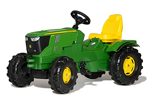 Rolly Toys 601066 - Traktor / rollyFarmtrac John Deere 6210R (für Kinder im Alter von 3 - 8 Jahre, Front- und Heckkupplung)