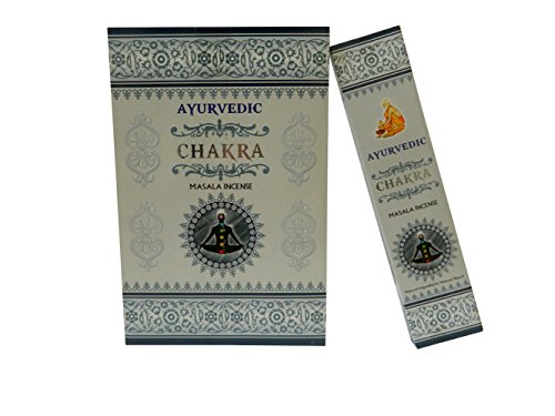 Räucherstäbchen Ayurvedic Chakra 12er Pack Masala incense 144 indische Stäbchen handgerollt