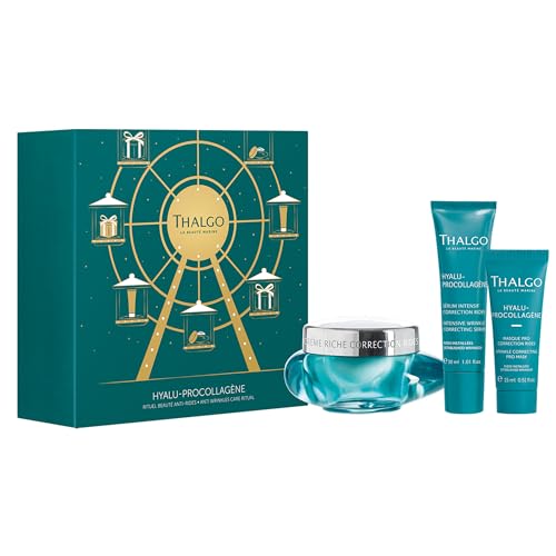 THALGO Geschenkset Beauty Ritual Geschenkbox für Weihnachten Hautpflege Weihnachtsgeschenke Set (Geschenkbox: Hyalu-Procollagène)