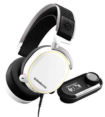 SteelSeries Arctis Pro GameDAC – Gaming-Headset – zertifizierte hochauflösende Audioqualität – ESS Sabre DAC - Weiß