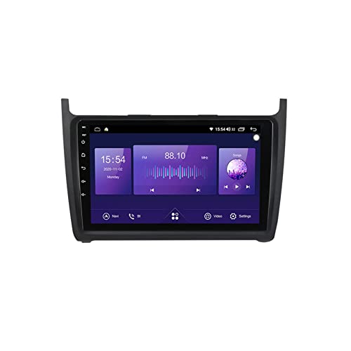 Radio-Navigation für Polo 5 2008–2020, Plug-and-Play-Autoradio, Bluetooth-FM-Radio, integriertes Bluetooth 4.0 und WLAN-Hotspot, GPS-Navigation/CarPlay mit Rückfahrkamera (Farbe: 98).