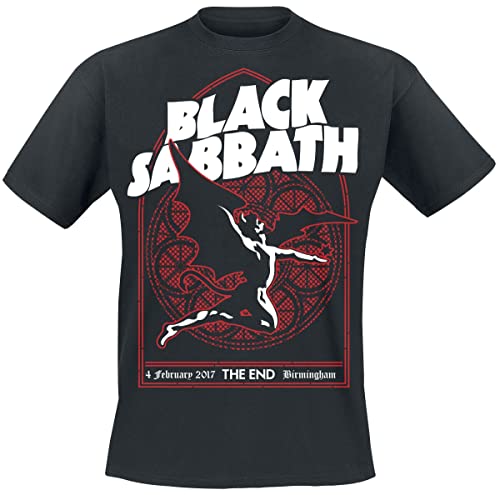 Black Sabbath The End Church Window Männer T-Shirt schwarz M 100% Baumwolle Band-Merch, Bands